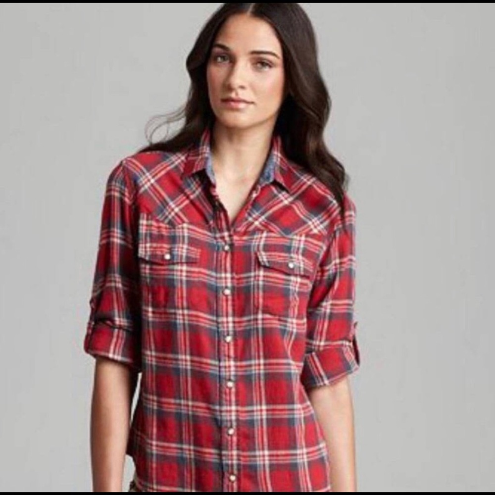 Jachs Girlfriend Bea Flannel Shirt